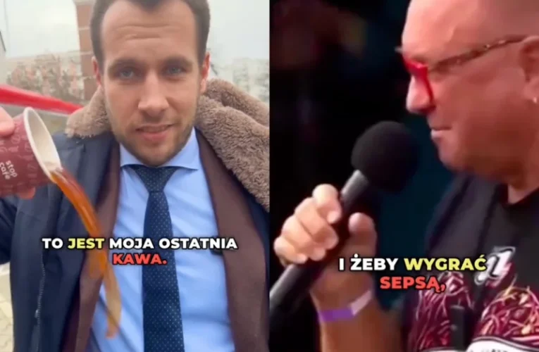 Kanthak wylał kawę jako forma protestu przeciw WOŚP. Owsiak pyta: Czy pan posprzątał?