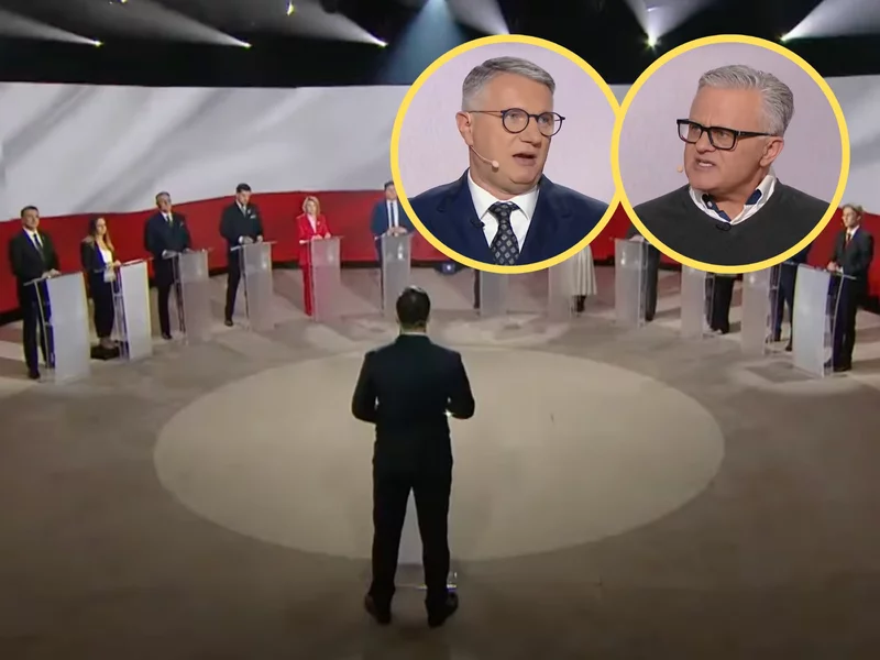 Ekskomentator sportowy w starciu na debacie wyborczej. Ta riposta rozbiła go na kawałki
