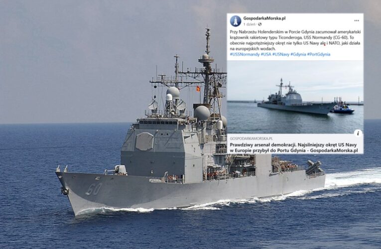 „Potężny okręt NATO zawinął do portu w Gdyni”