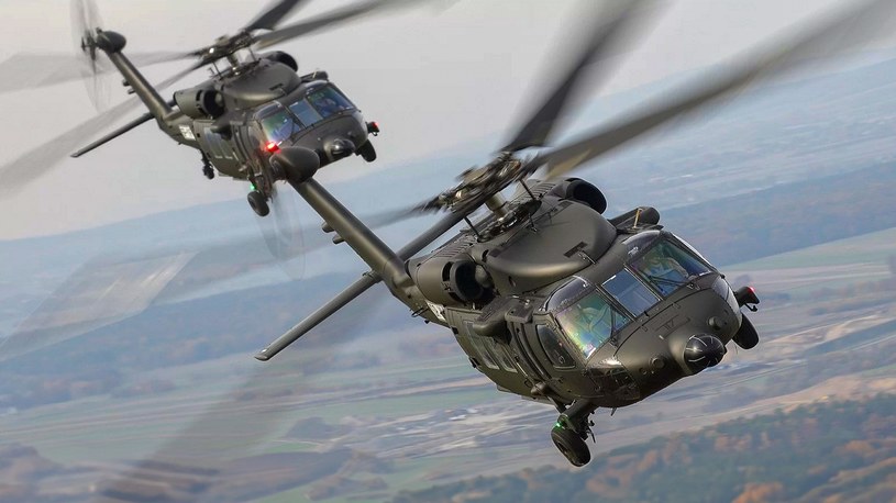 Amerykańskie helikoptery monitorują rzeki nad Polską
