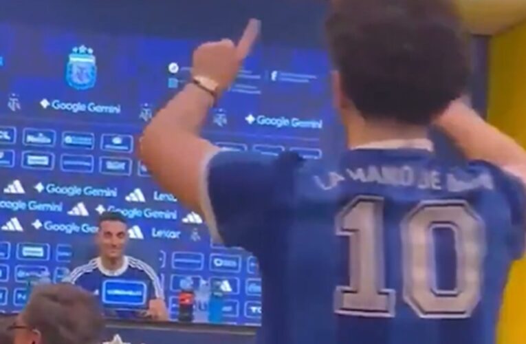 Konferencja kadry Argentyny zakłócona przez intruza. Padło ostrzeżenie dla selekcjonera [WIDEO]